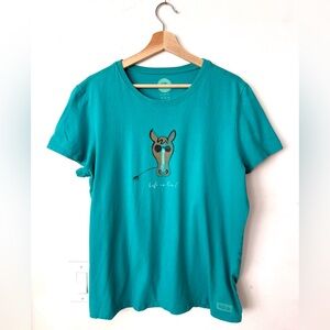 Life is Good Horse Tshirt XL